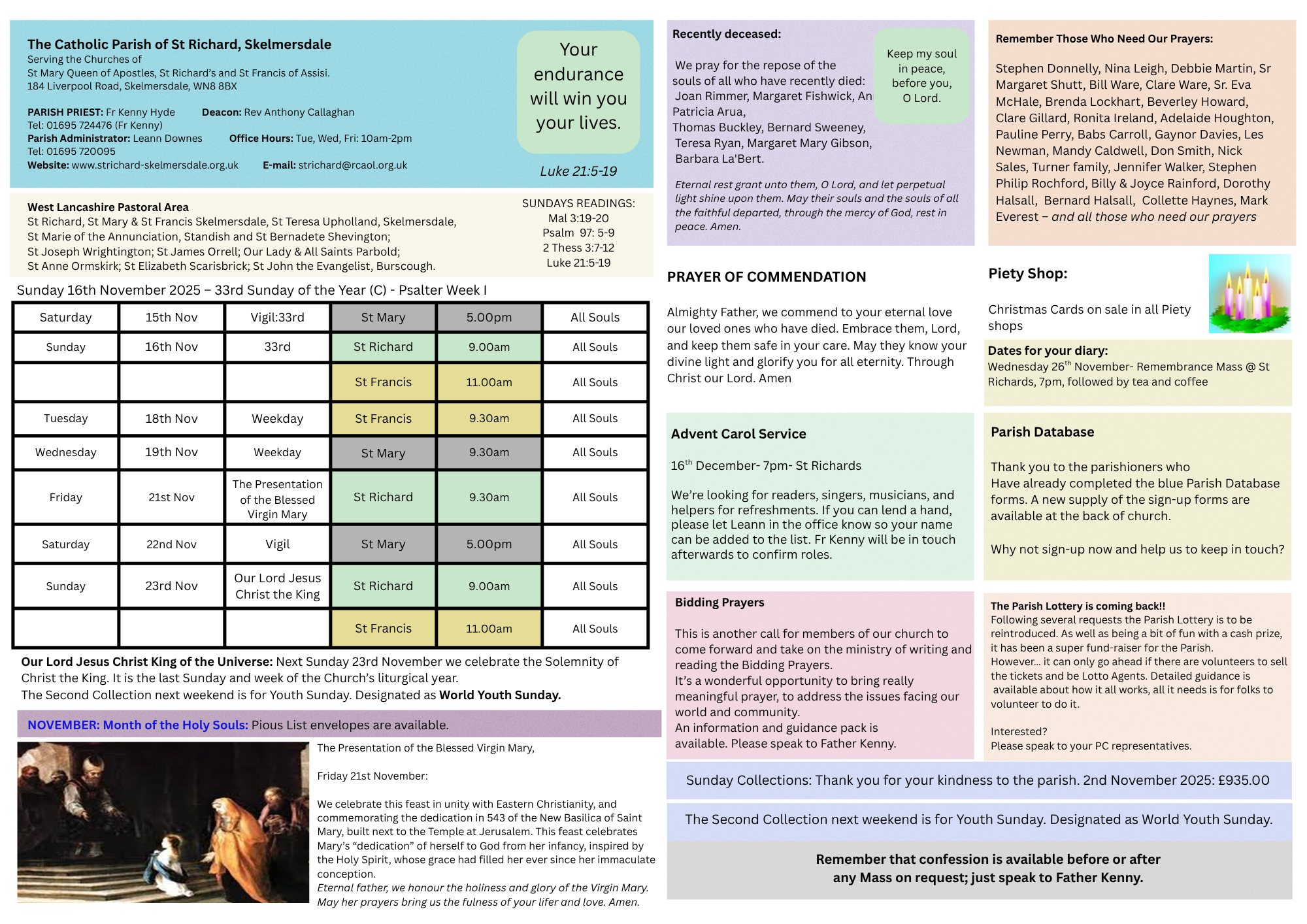 St Richards Newsletter 16th No